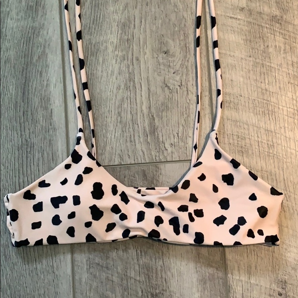 romwe cheetah print bikini top. never worn